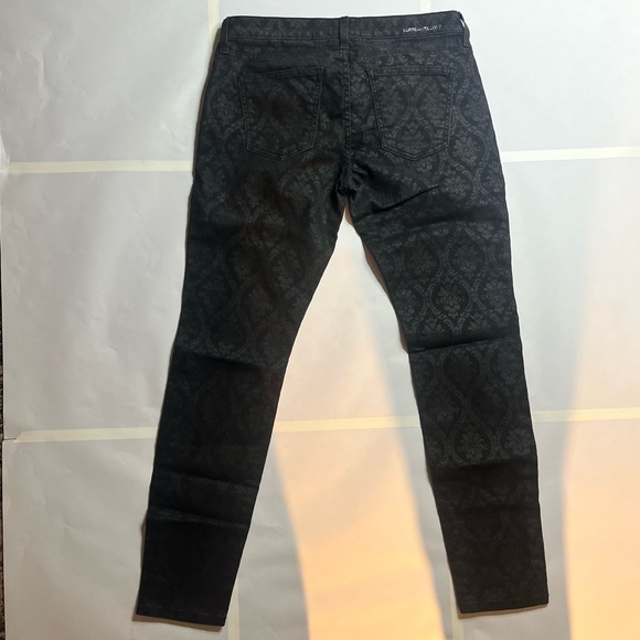 CURRENT/ELLIOTT Damask Print Skinny Jeans Mid Rise - Picture 3 of 6